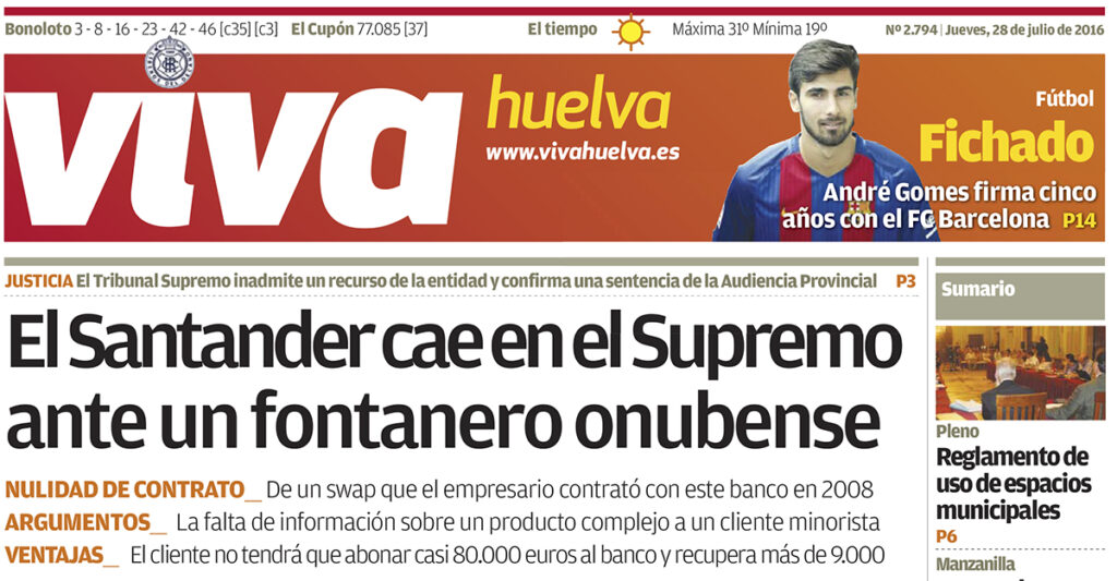 ato abogados tribunal supremo swap santander