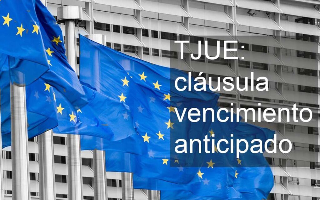 tjue vencimiento anticipado